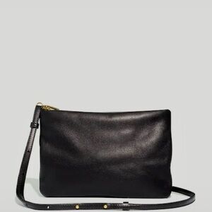 Madewell Black Leather Crossbody Bag